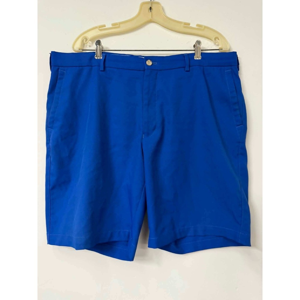 Peter Millar Mens Size 38 Crown Sport Blue Performance Golf Shorts Royal Blue